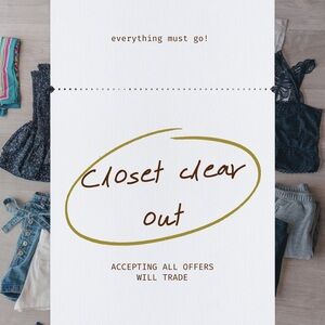 Closet Clear Out Sale